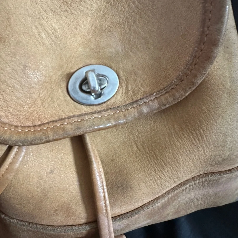 Vintage Coach Mini Leather Backpack #9960 - Picture 10 of 12